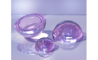3.0mm Diameter UV Fused Silica Half-Ball Lens